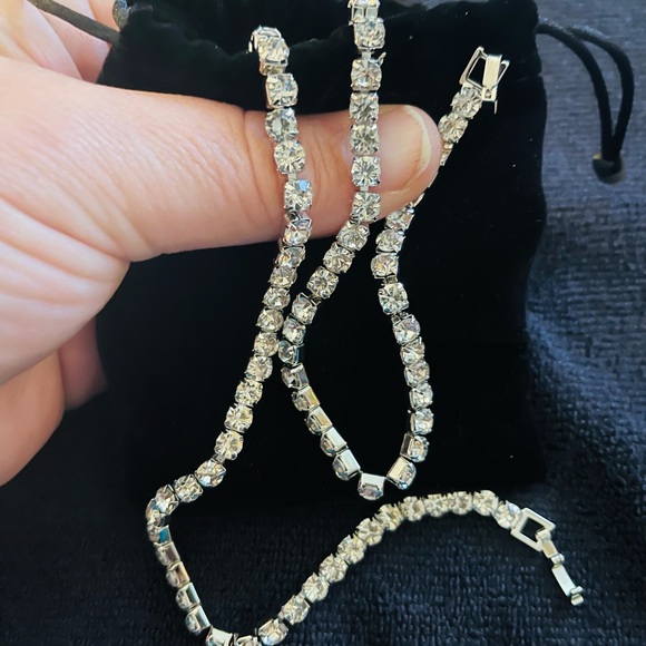 🆕2 Ice-Timed🆕 CZ Necklaces. X’s 2, one is 20’ and the other is 22’ long. - Picture 6 of 12